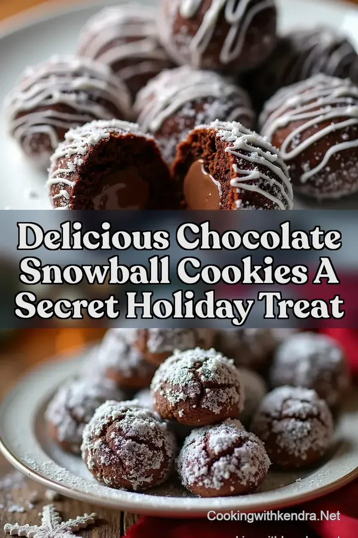 Delicious Chocolate Snowball Cookies A Secret Holiday Treat