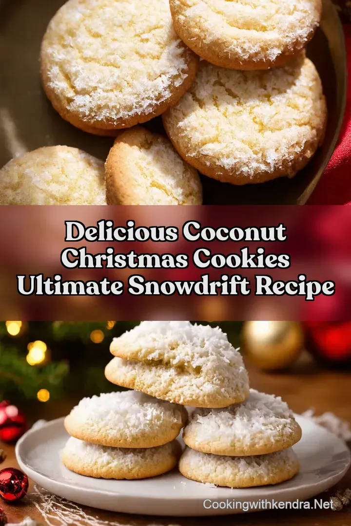 Delicious Coconut Christmas Cookies Ultimate Snowdrift Recipe