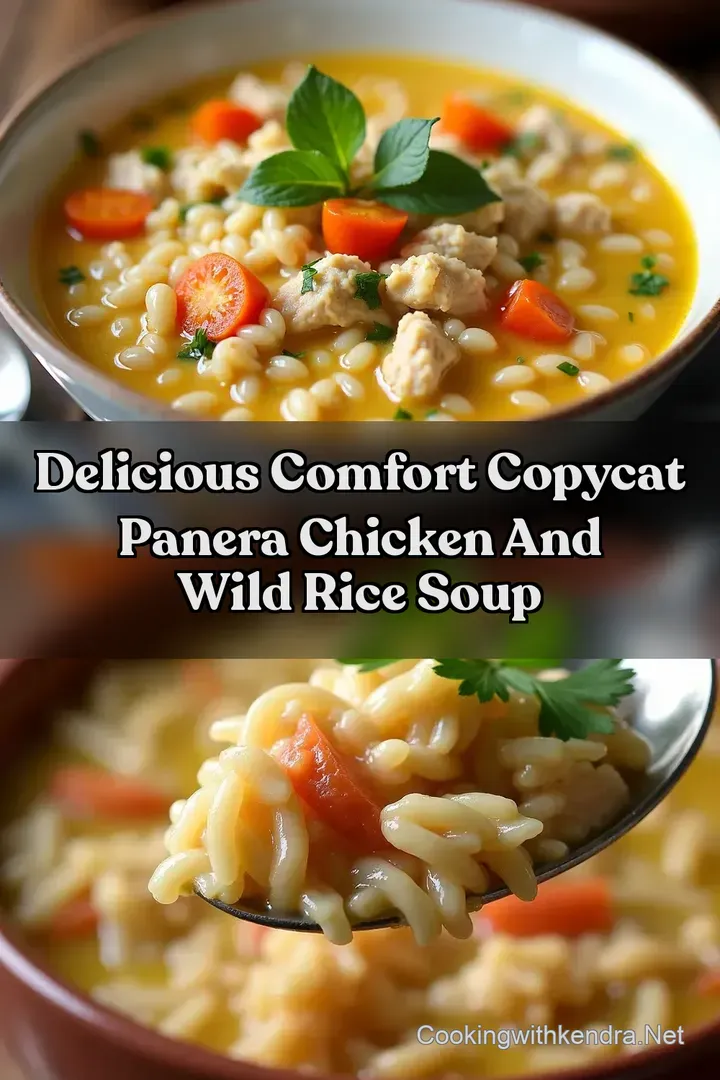 Delicious Comfort Copycat Panera Chicken and Wild Rice Soup