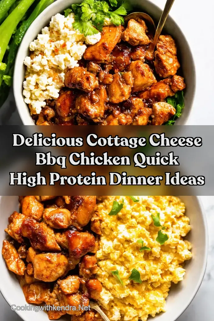 Delicious Cottage Cheese BBQ Chicken Quick High Protein Dinner Ideas
