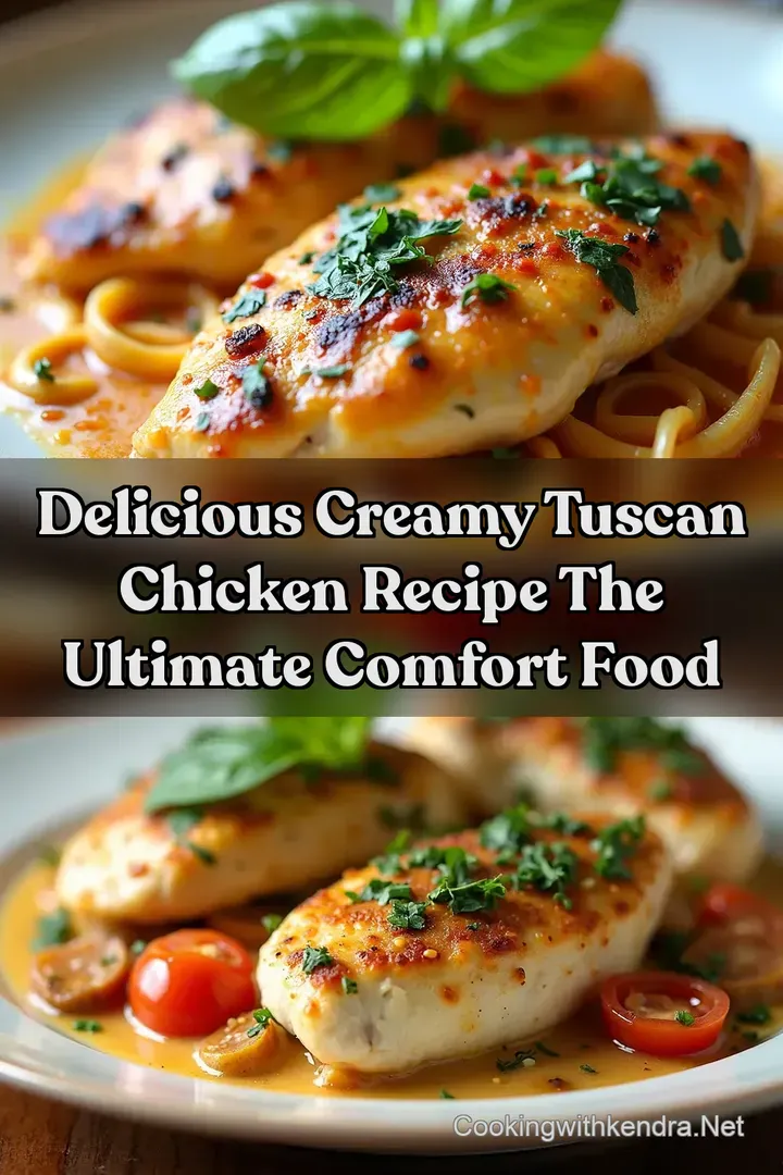 Delicious Creamy Tuscan Chicken Recipe The Ultimate Comfort Food