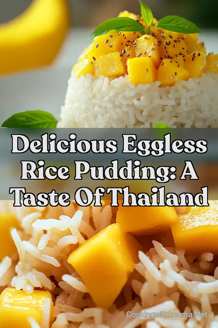 Delicious Eggless Rice Pudding: A Taste of Thailand