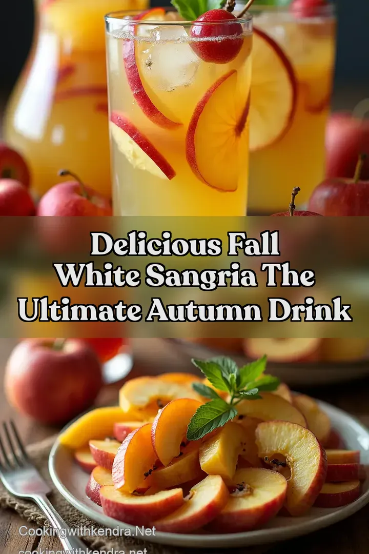 Delicious Fall White Sangria The Ultimate Autumn Drink