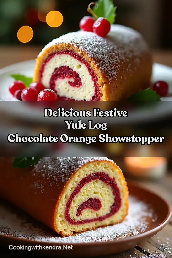 Delicious Festive Yule Log Chocolate Orange Showstopper