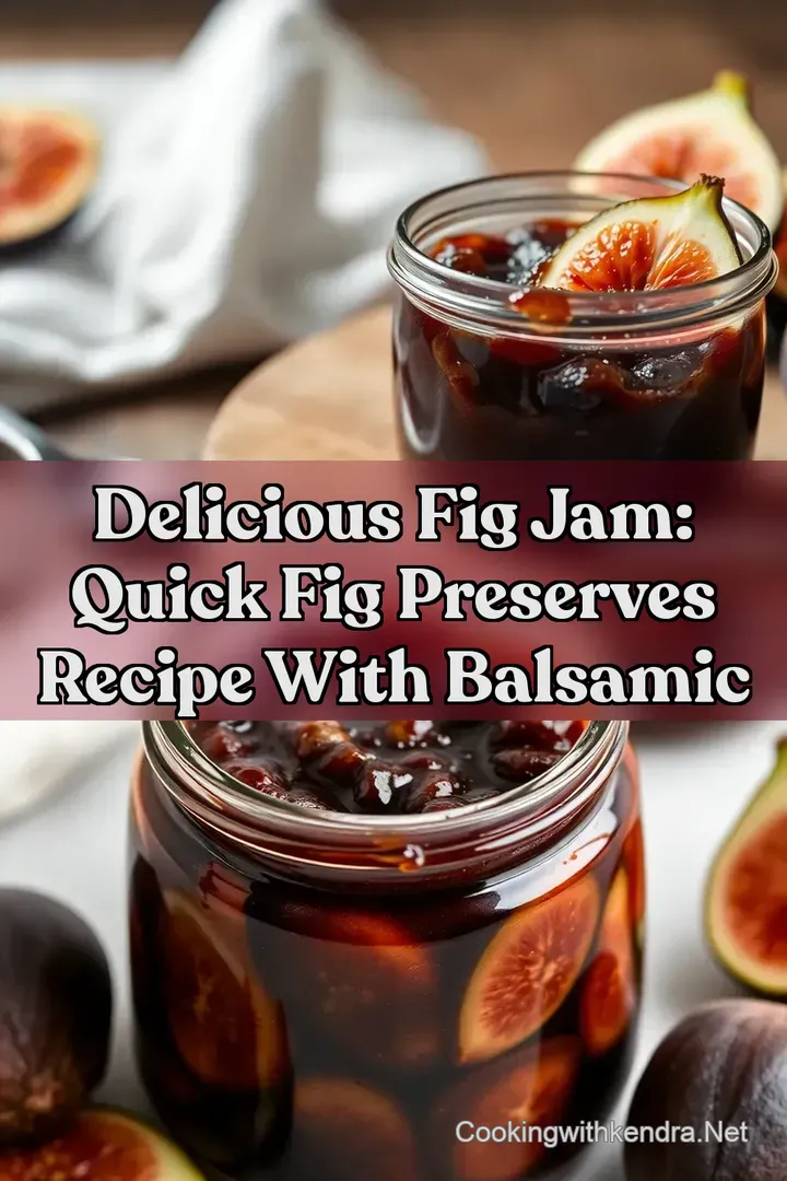 Delicious Fig Jam: Quick Fig Preserves Recipe With Balsamic