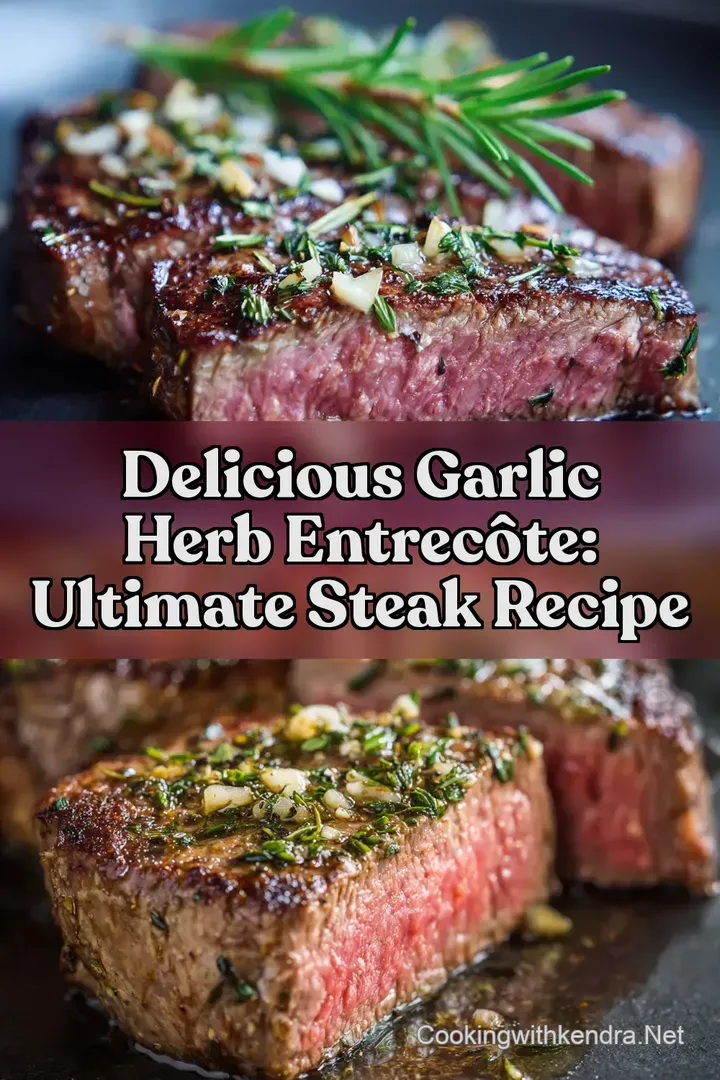 Delicious Garlic Herb Entrecôte: Ultimate Steak Recipe : PIN FOR LATER Delicious Garlic Herb Entrecôte: Ultimate Steak Recipe