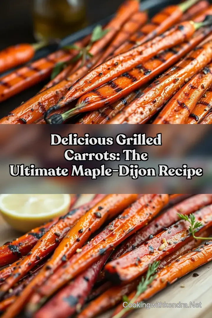 Delicious Grilled Carrots: The Ultimate Maple-Dijon Recipe : PIN FOR LATER Delicious Grilled Carrots: The Ultimate Maple-Dijon Recipe