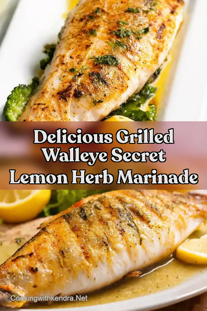 Delicious Grilled Walleye Secret Lemon Herb Marinade : PIN FOR LATER Delicious Grilled Walleye Secret Lemon Herb Marinade