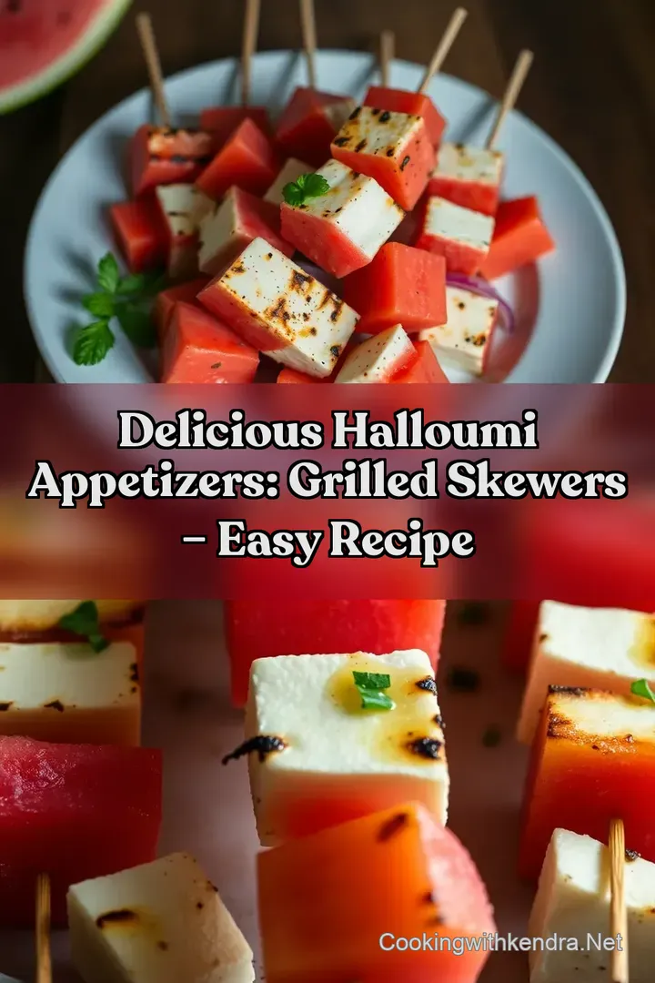 Delicious Halloumi Appetizers: Grilled Skewers &ndash; Easy Recipe