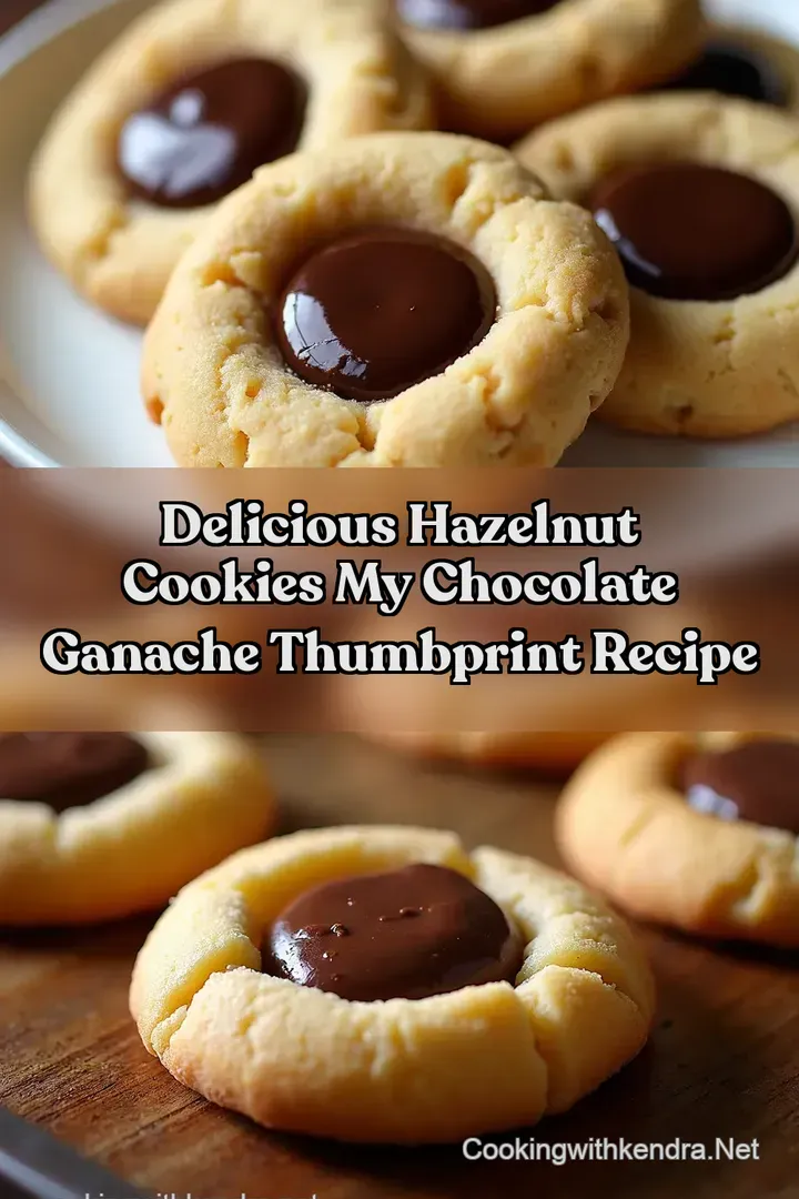 Delicious Hazelnut Cookies My Chocolate Ganache Thumbprint Recipe