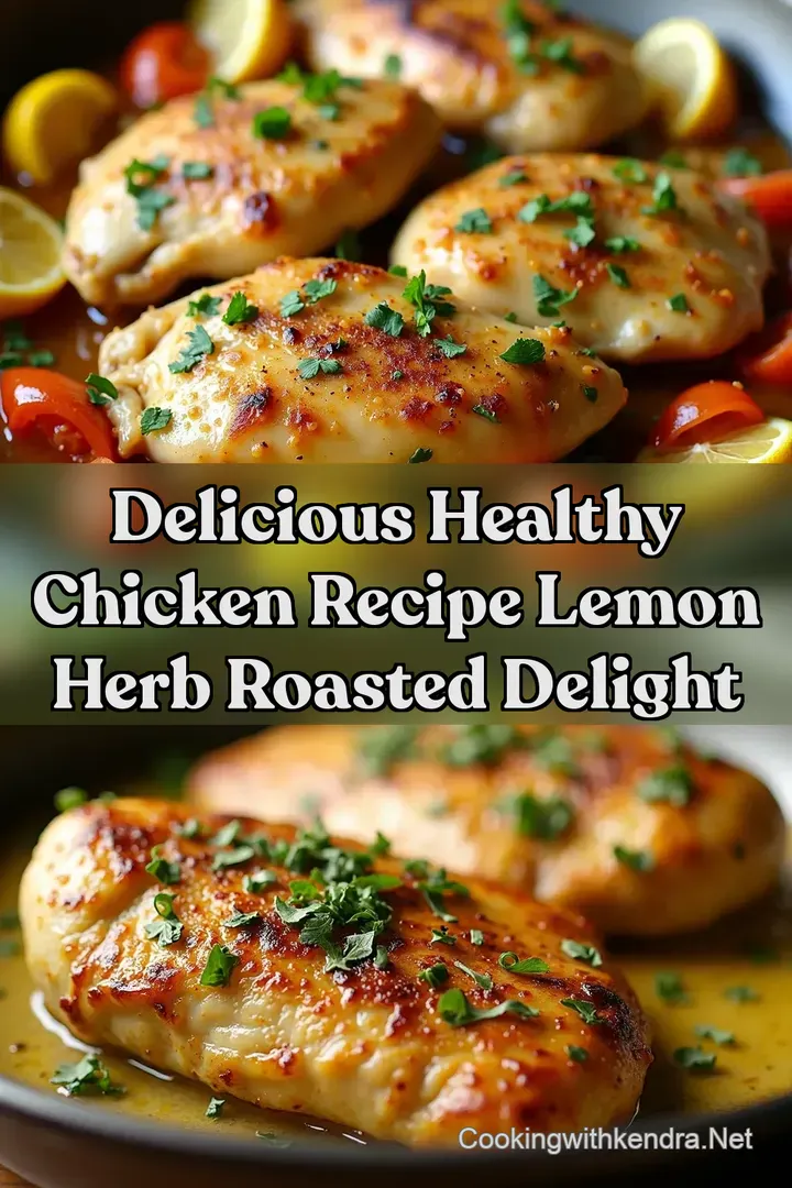 Delicious healthy chicken recipe Lemon Herb Roasted Delight