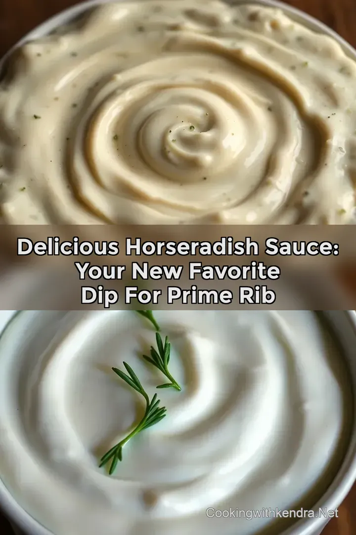 Delicious Horseradish Sauce: Your New Favorite Dip for Prime Rib