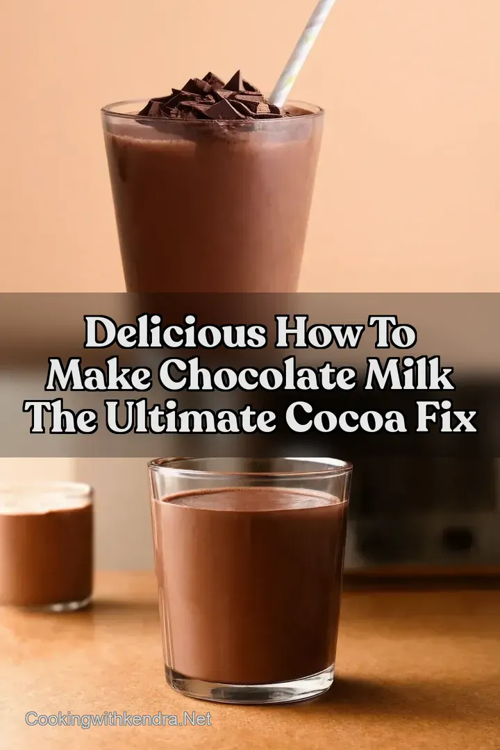 Delicious How To Make Chocolate Milk The Ultimate Cocoa Fix : PIN FOR LATER Delicious How To Make Chocolate Milk The Ultimate Cocoa Fix