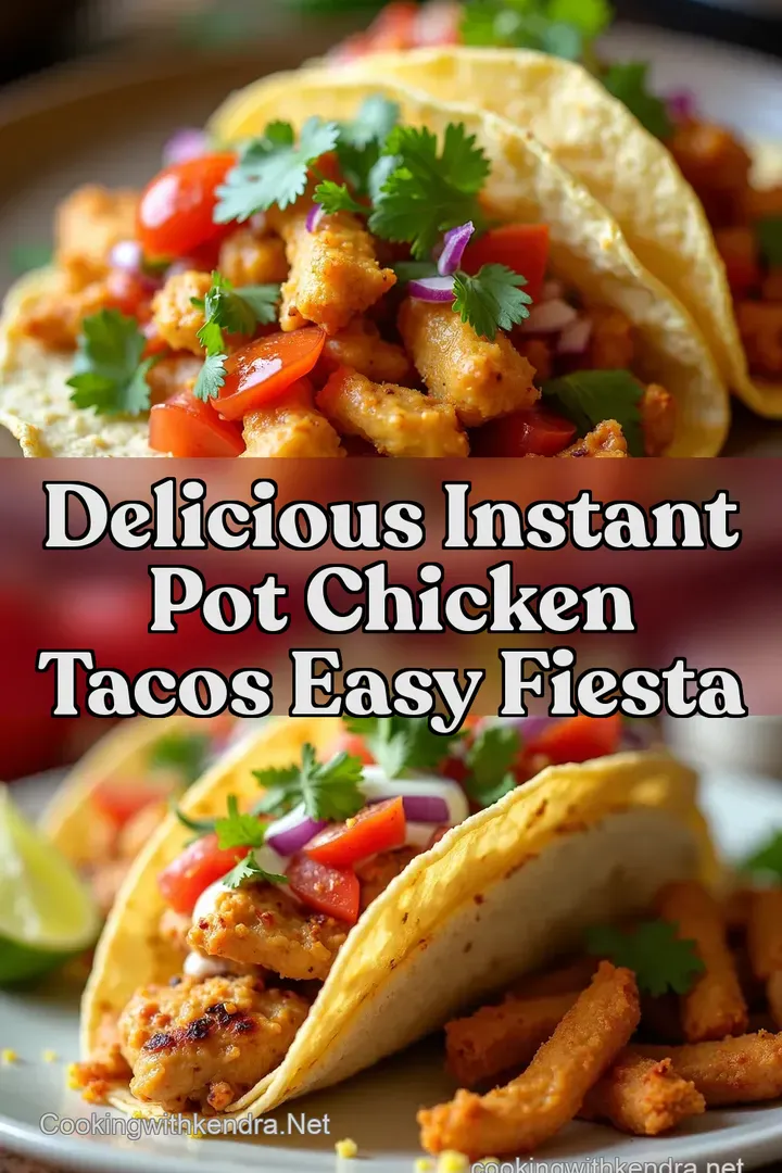 Delicious Instant Pot Chicken Tacos Easy Fiesta