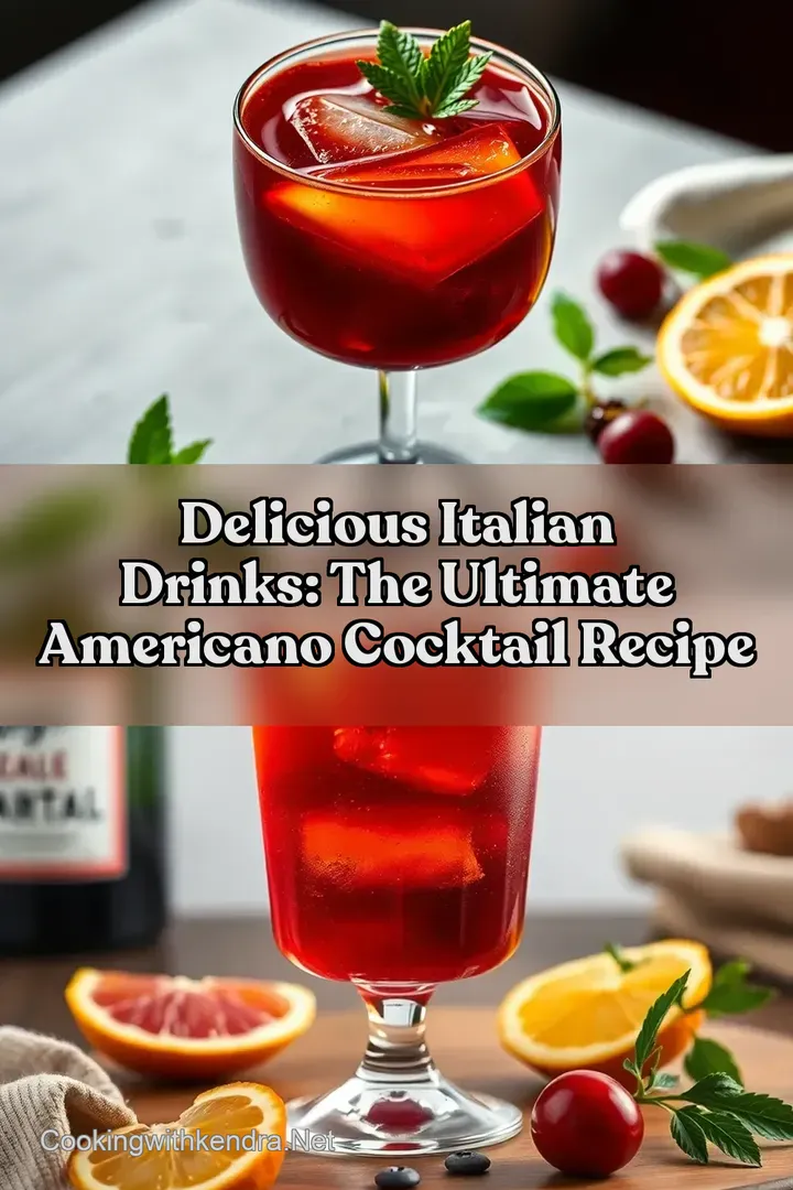 Delicious Italian Drinks: The Ultimate Americano Cocktail Recipe
