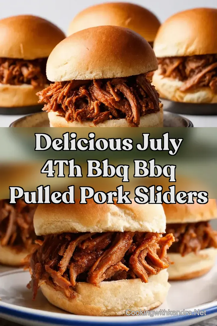 Delicious July 4th BBQ BBQ Pulled Pork Sliders