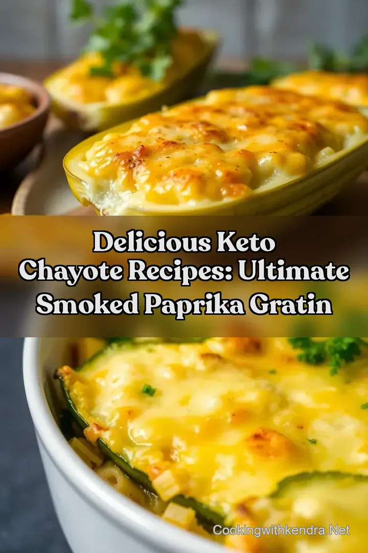 Delicious Keto Chayote Recipes: Ultimate Smoked Paprika Gratin