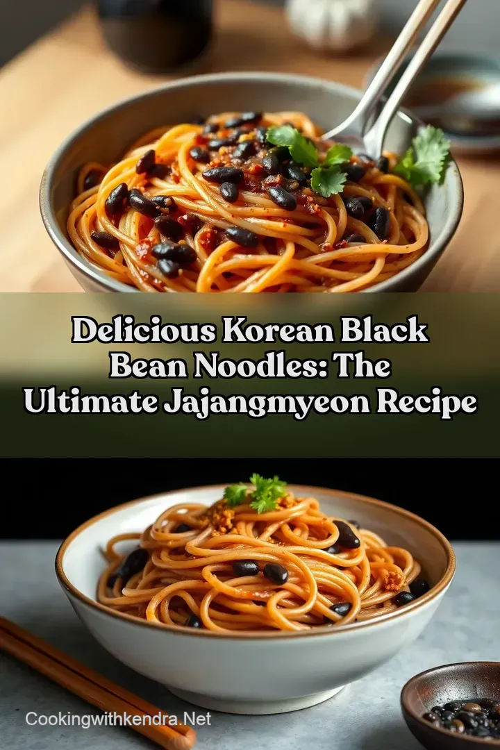 Delicious Korean Black Bean Noodles: The Ultimate Jajangmyeon Recipe : PIN FOR LATER Delicious Korean Black Bean Noodles: The Ultimate Jajangmyeon Recipe
