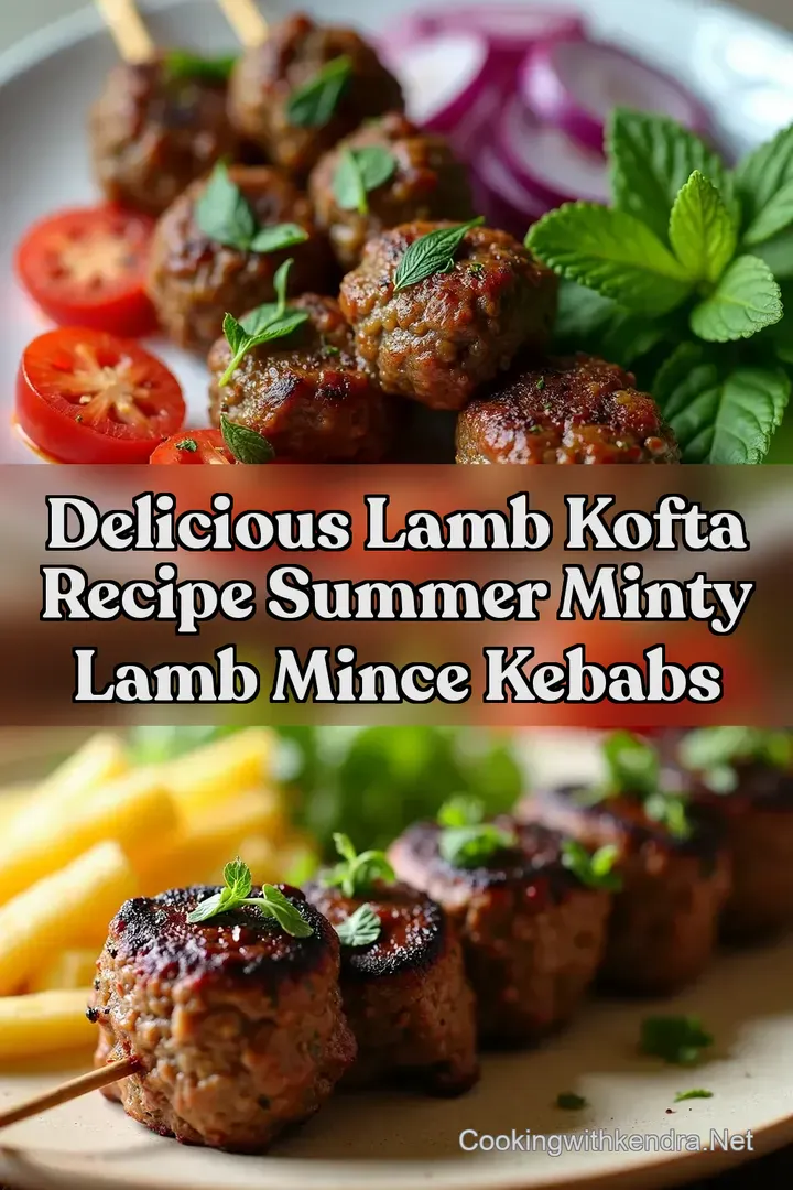 Delicious Lamb Kofta Recipe Summer Minty Lamb Mince Kebabs