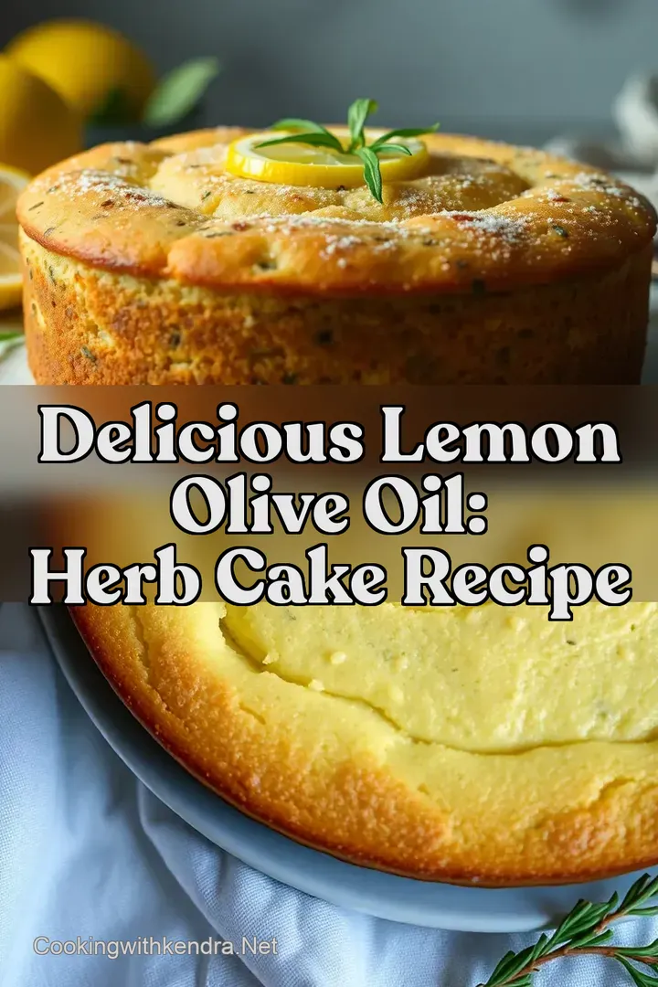 Delicious Lemon Olive Oil: Herb Cake Recipe