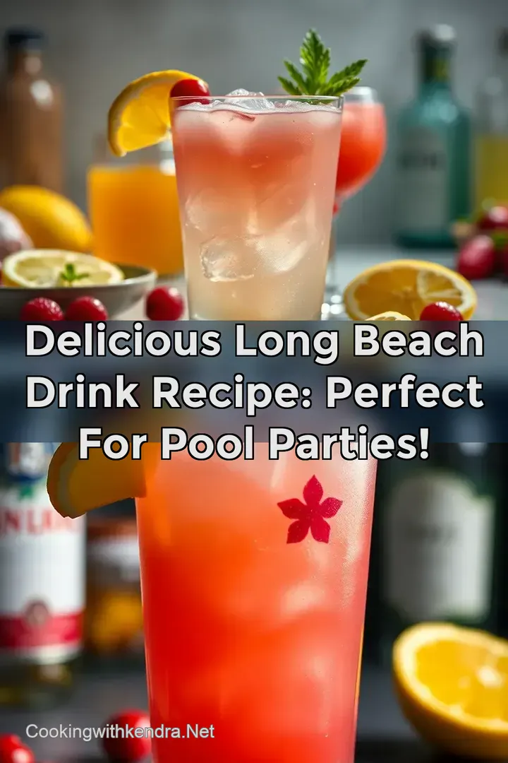 Delicious Long Beach Drink Recipe: Perfect for Pool Parties!