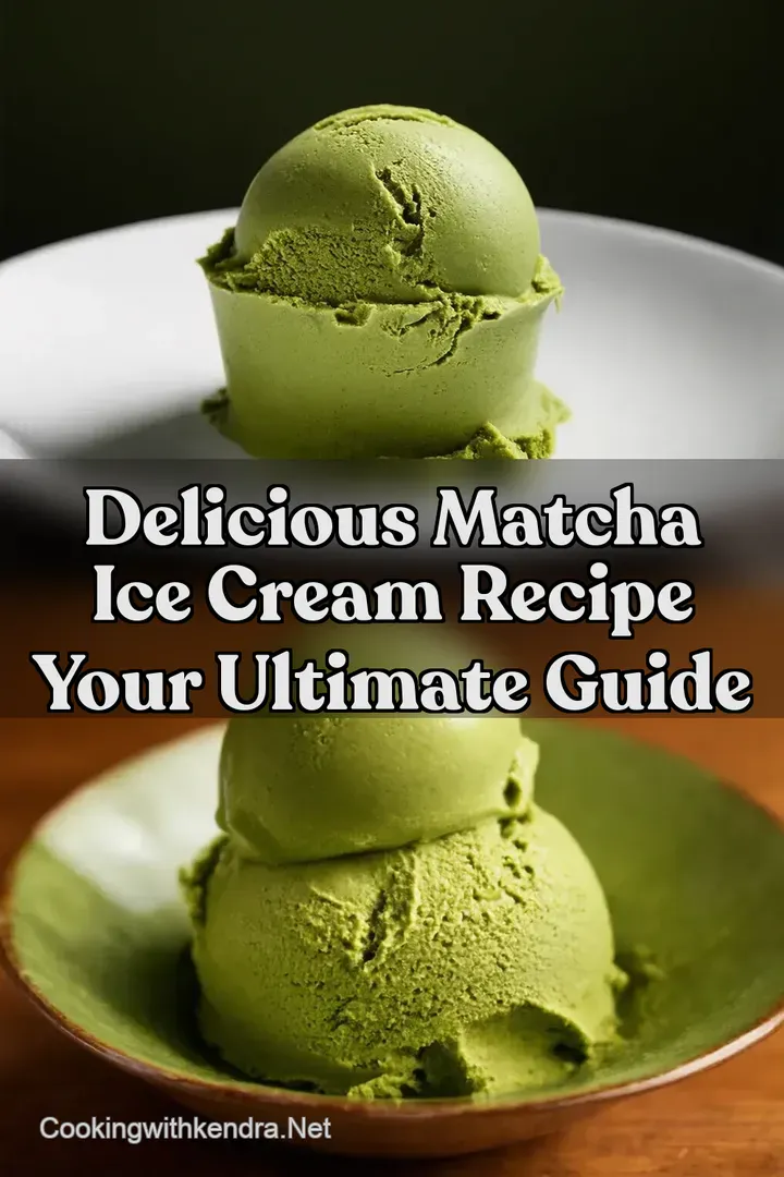 Delicious Matcha Ice Cream Recipe Your Ultimate Guide