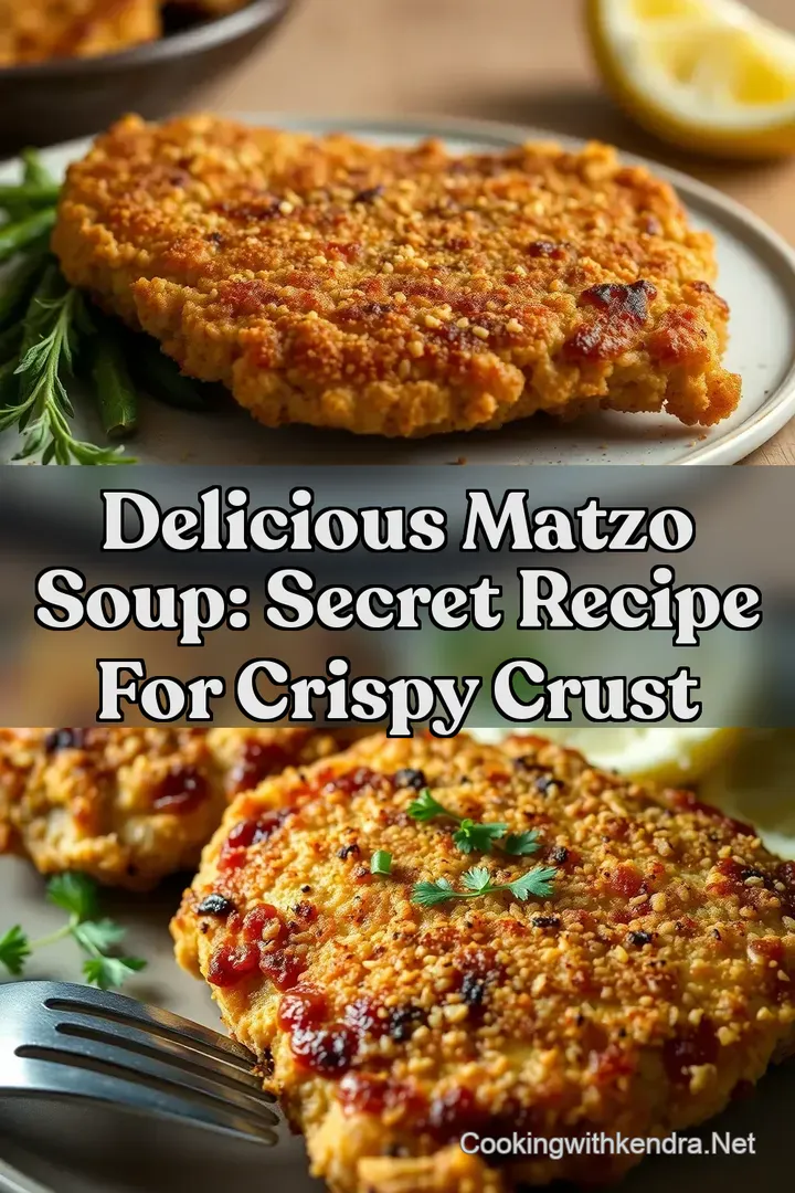 Delicious Matzo Soup: Secret Recipe for Crispy Crust : PIN FOR LATER Delicious Matzo Soup: Secret Recipe for Crispy Crust