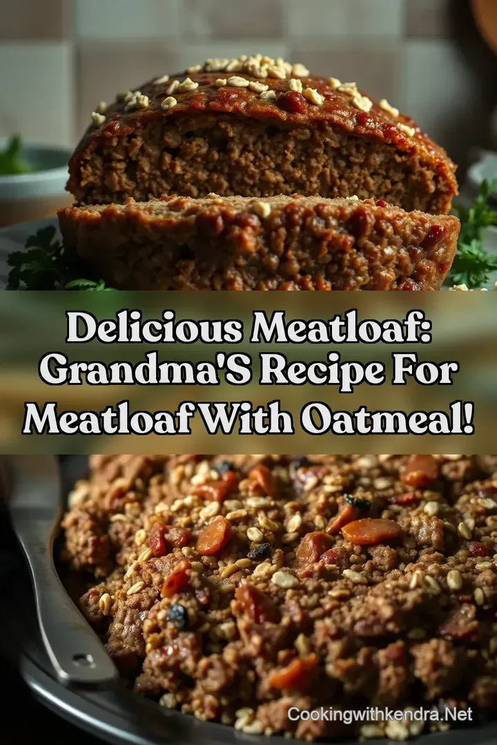 Delicious Meatloaf: Grandma s Recipe For Meatloaf With Oatmeal!