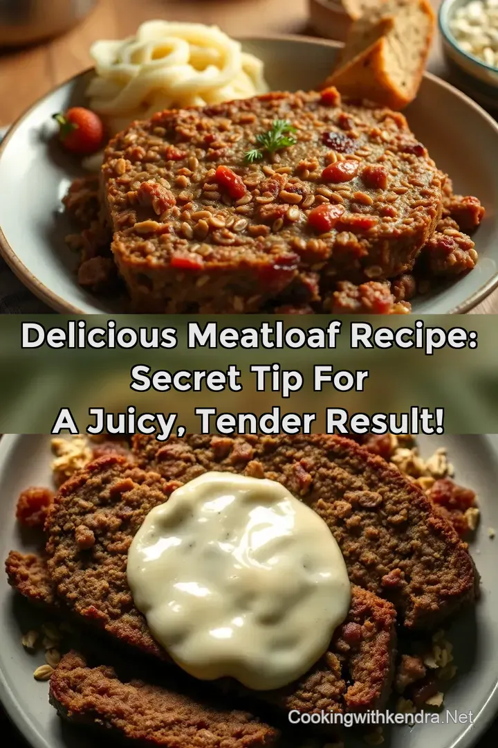 Delicious Meatloaf Recipe: Secret Tip for a Juicy Tender Result!