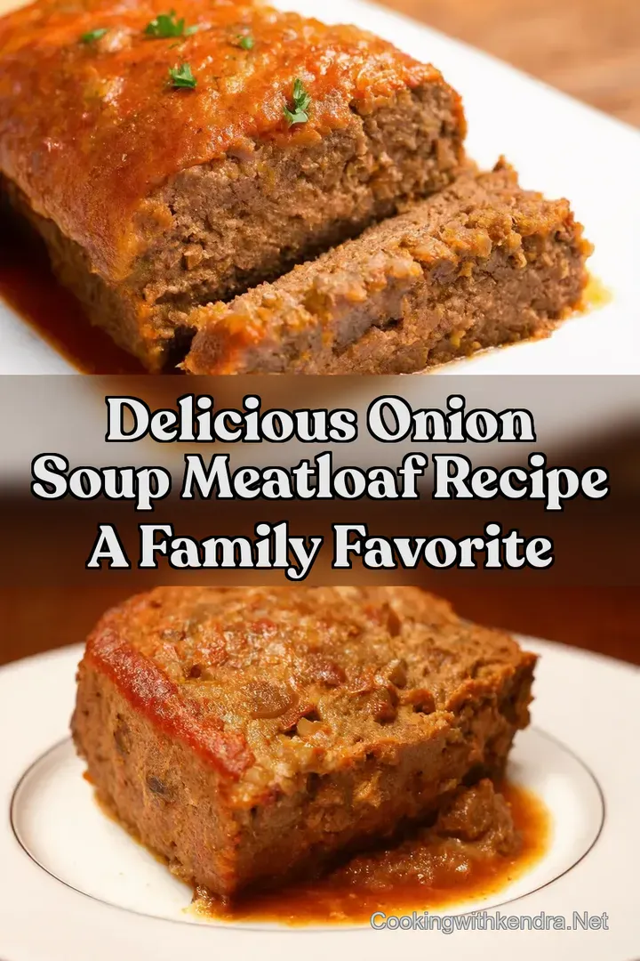 Delicious Onion Soup Meatloaf Recipe A Family Favorite : PIN FOR LATER Delicious Onion Soup Meatloaf Recipe A Family Favorite