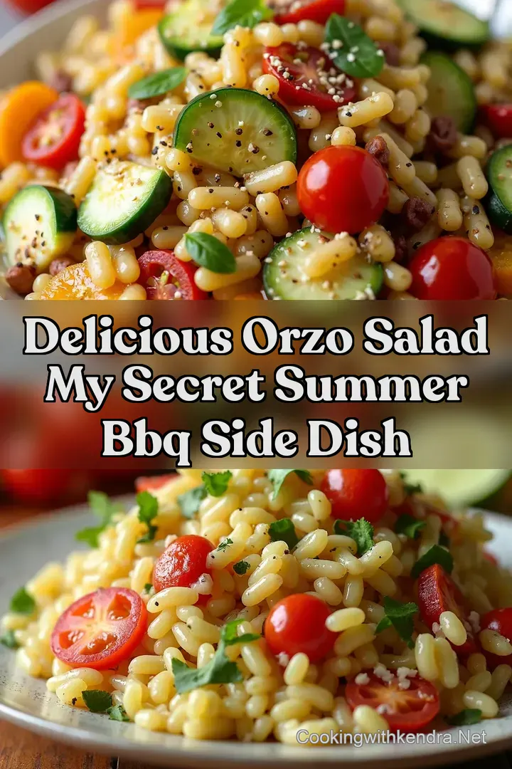 Delicious Orzo Salad My Secret Summer BBQ Side Dish