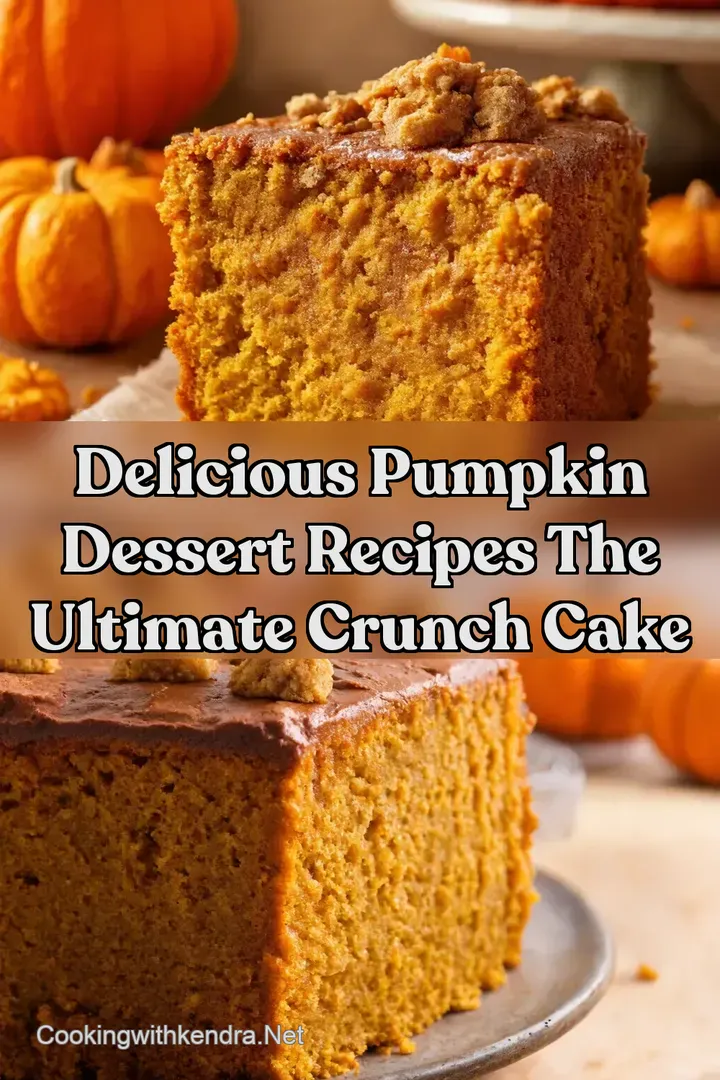 Delicious Pumpkin Dessert Recipes The Ultimate Crunch Cake