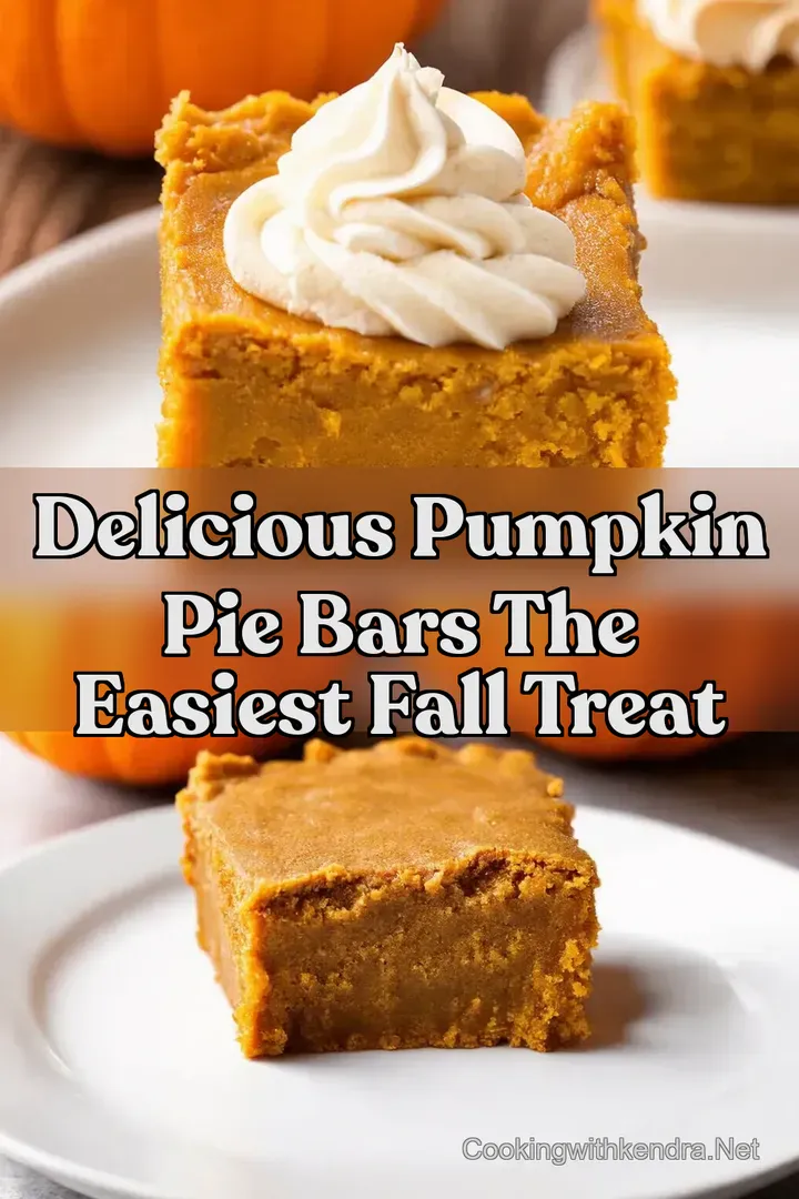 Delicious Pumpkin Pie Bars The Easiest Fall Treat
