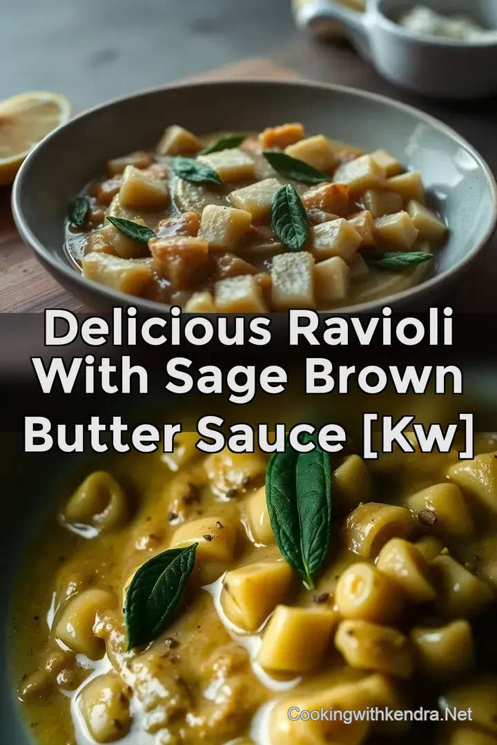 Delicious Ravioli With Sage Brown Butter Sauce [kw]