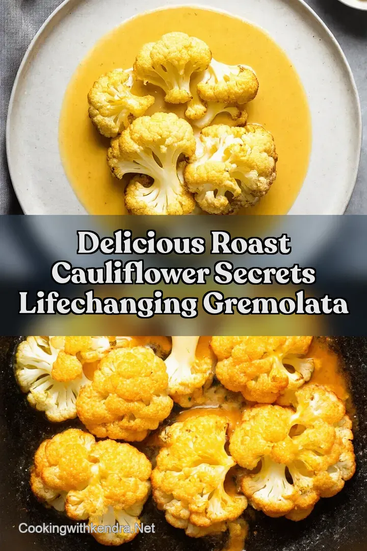 Delicious Roast Cauliflower Secrets LifeChanging Gremolata