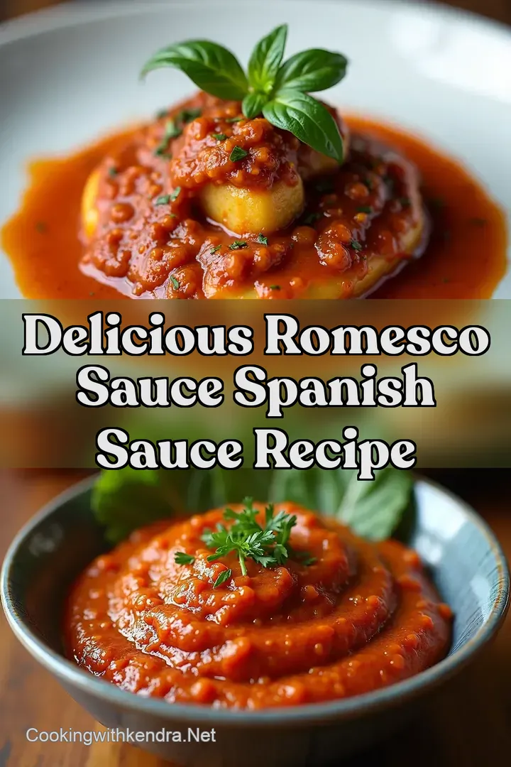 Delicious Romesco Sauce Spanish Sauce Recipe