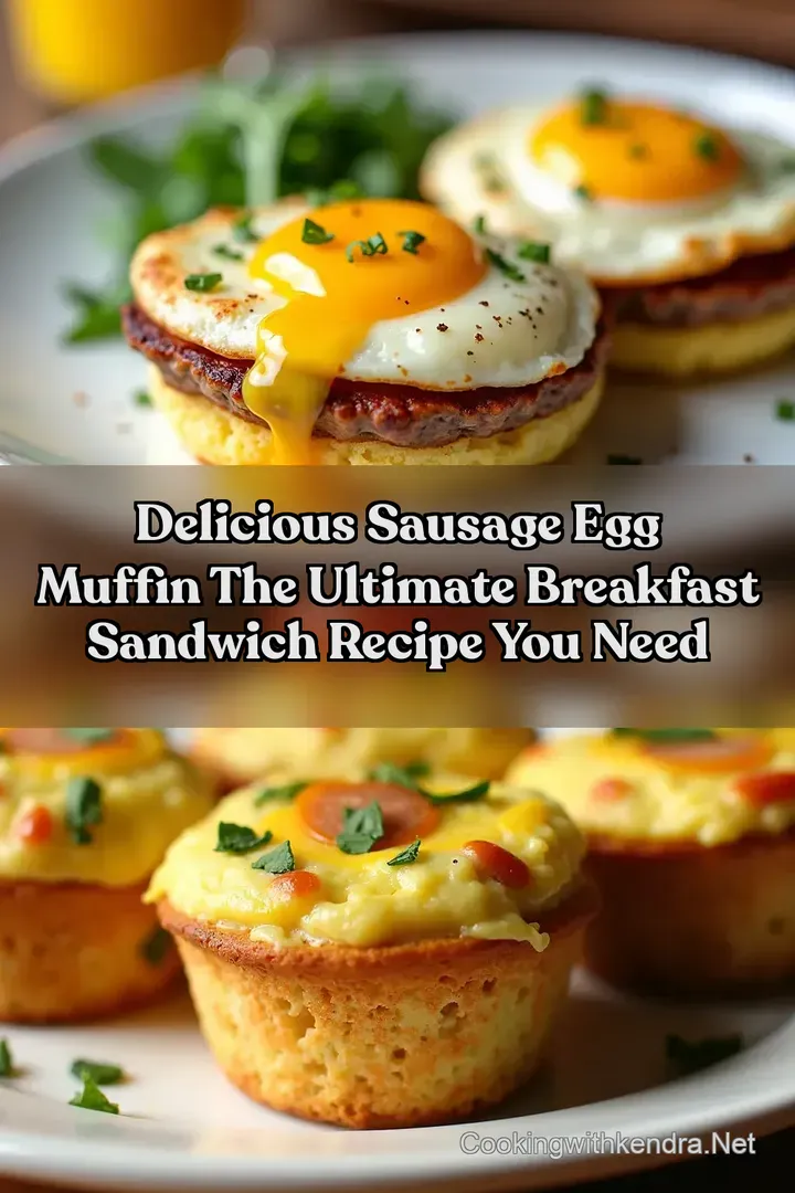 Delicious Sausage Egg Muffin The Ultimate Breakfast Sandwich Recipe You Need