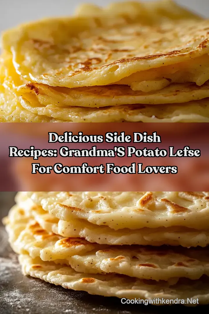 Delicious Side Dish Recipes: Grandma s Potato Lefse For Comfort Food Lovers