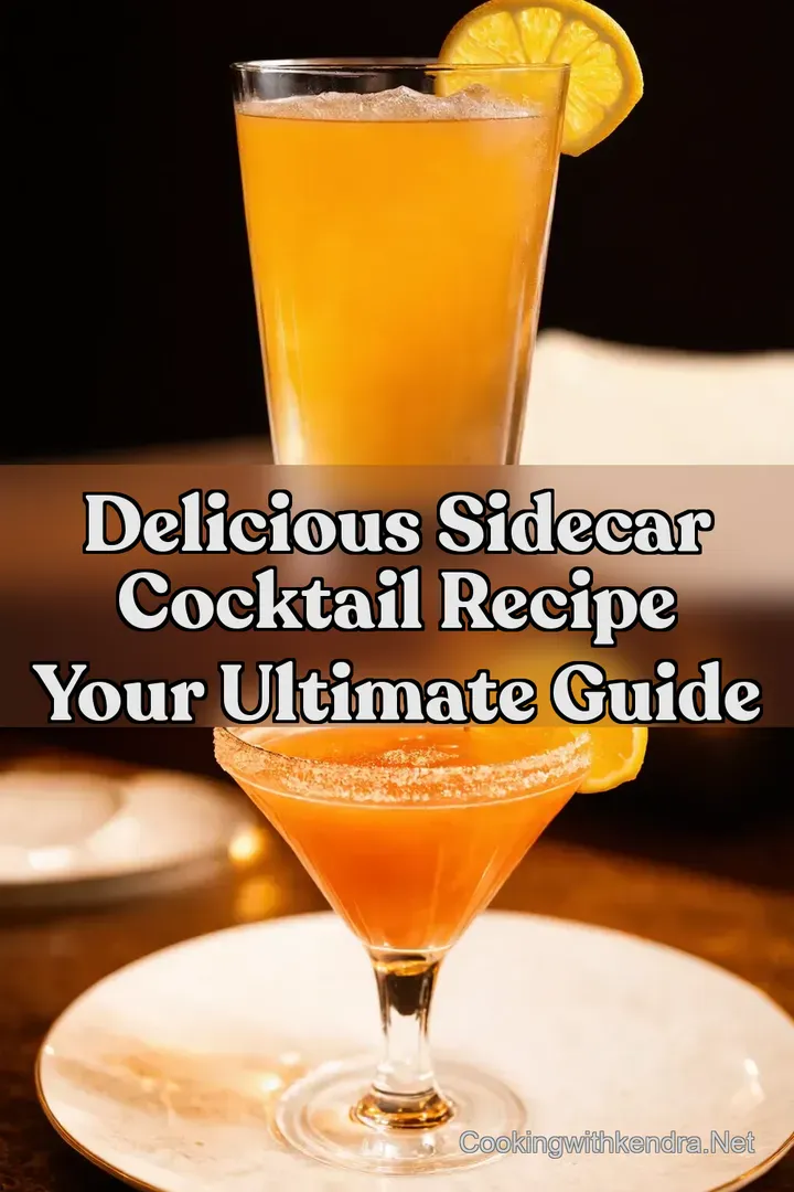 Delicious Sidecar Cocktail Recipe Your Ultimate Guide : PIN FOR LATER Delicious Sidecar Cocktail Recipe Your Ultimate Guide