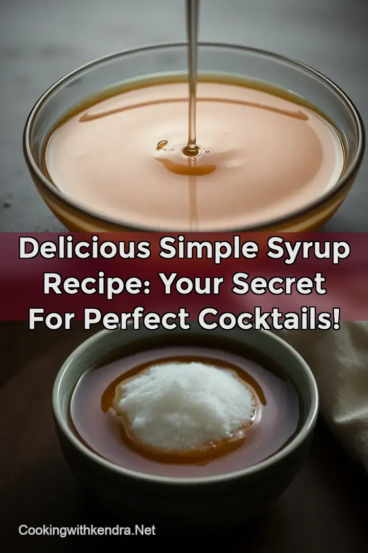Delicious Simple Syrup Recipe: Your Secret for Perfect Cocktails!