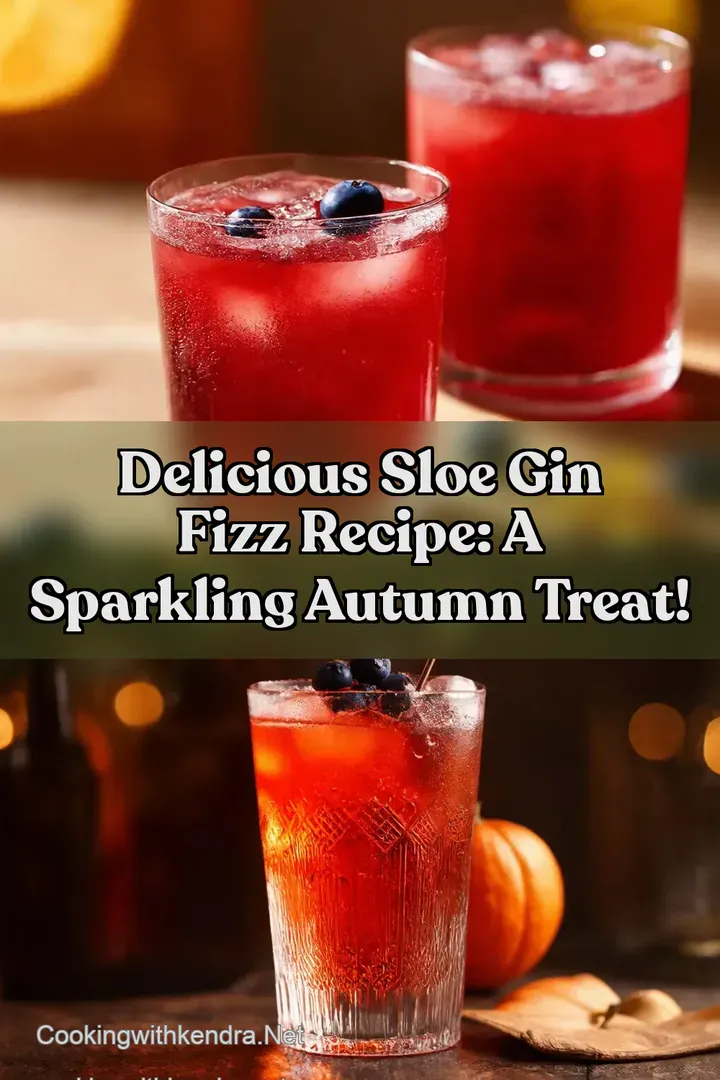 Delicious Sloe Gin Fizz Recipe: A Sparkling Autumn Treat! : PIN FOR LATER Delicious Sloe Gin Fizz Recipe: A Sparkling Autumn Treat!
