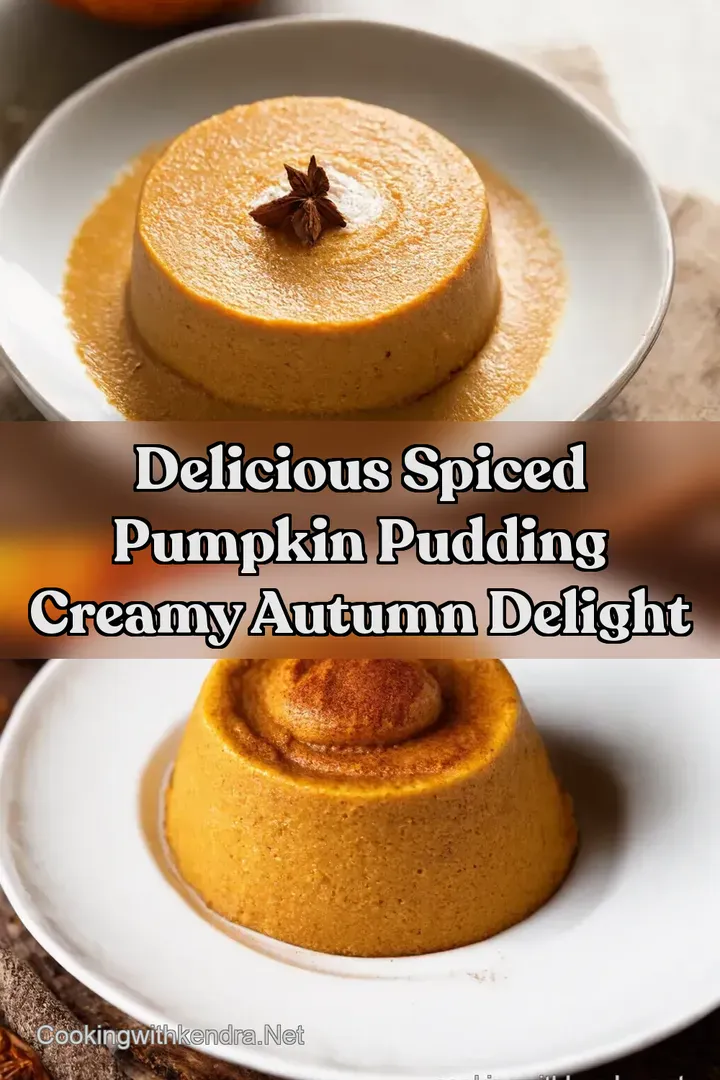Delicious Spiced Pumpkin Pudding Creamy Autumn Delight