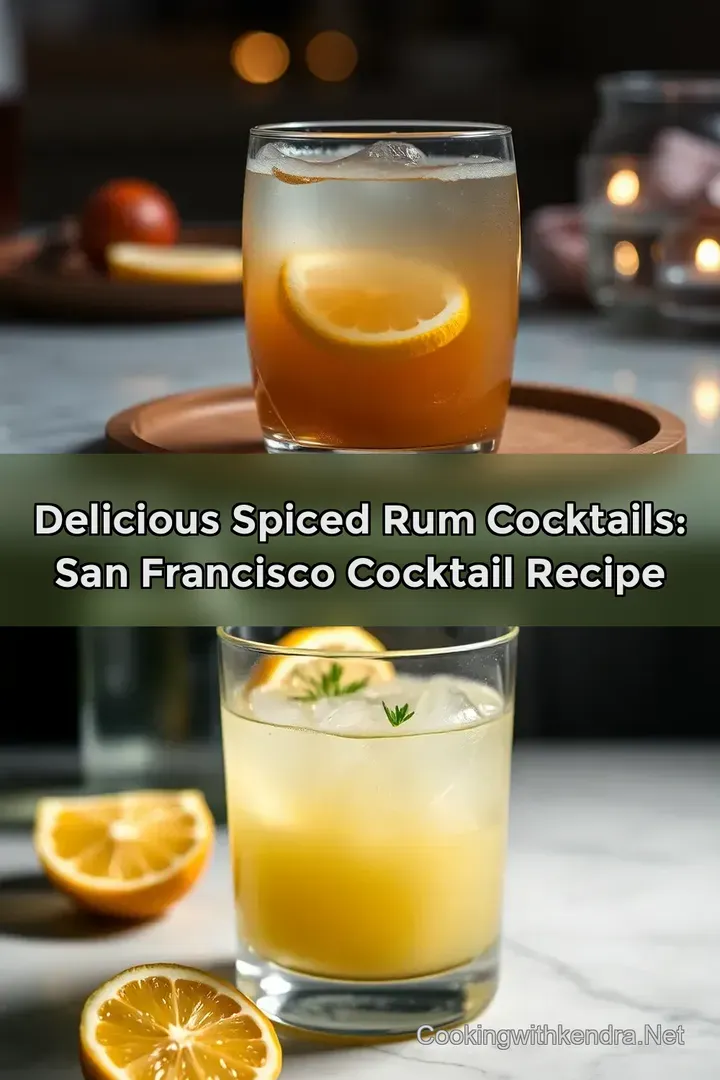 Delicious Spiced Rum Cocktails: San Francisco Cocktail Recipe