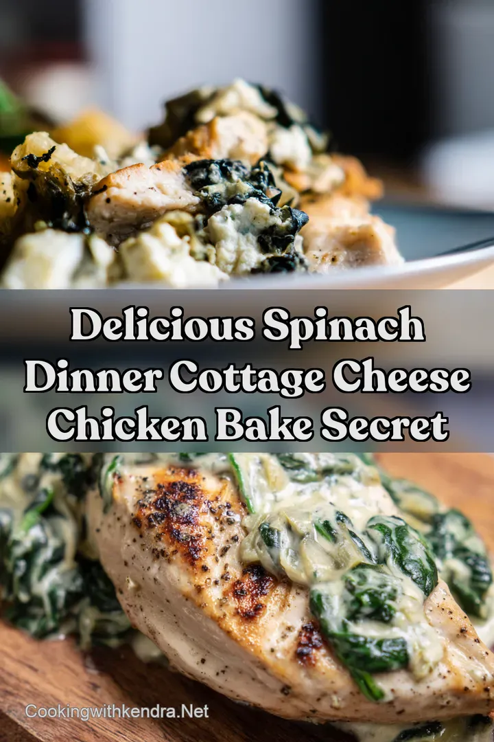 Delicious Spinach Dinner Cottage Cheese Chicken Bake Secret