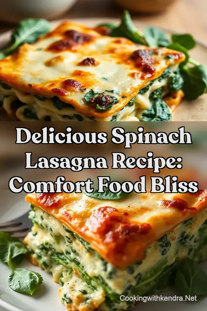 Delicious Spinach Lasagna Recipe: Comfort Food Bliss