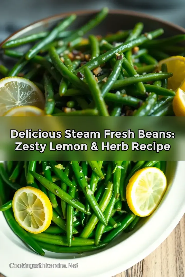 Delicious Steam Fresh Beans: Zesty Lemon & Herb Recipe