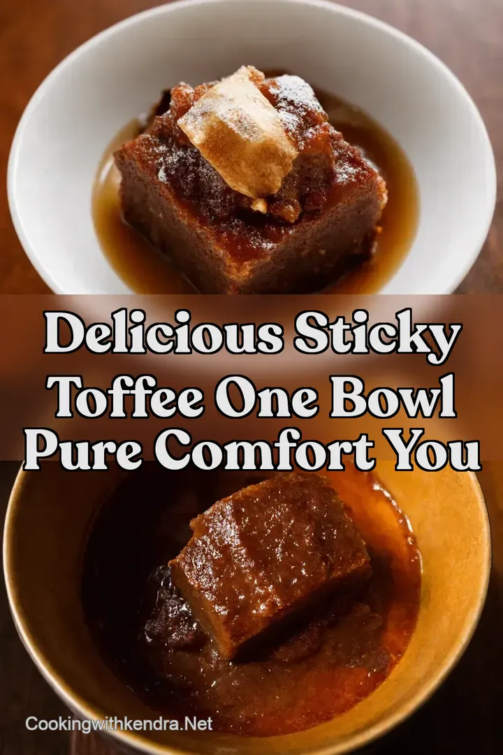 Delicious Sticky Toffee One Bowl Pure Comfort You