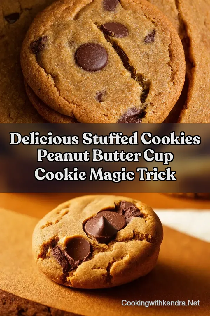 Delicious Stuffed Cookies Peanut Butter Cup Cookie Magic Trick