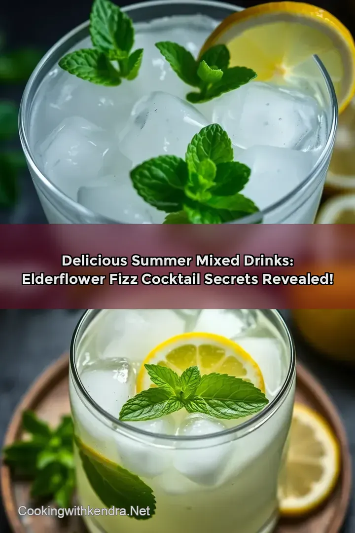 Delicious Summer Mixed Drinks: Elderflower Fizz Cocktail Secrets Revealed!