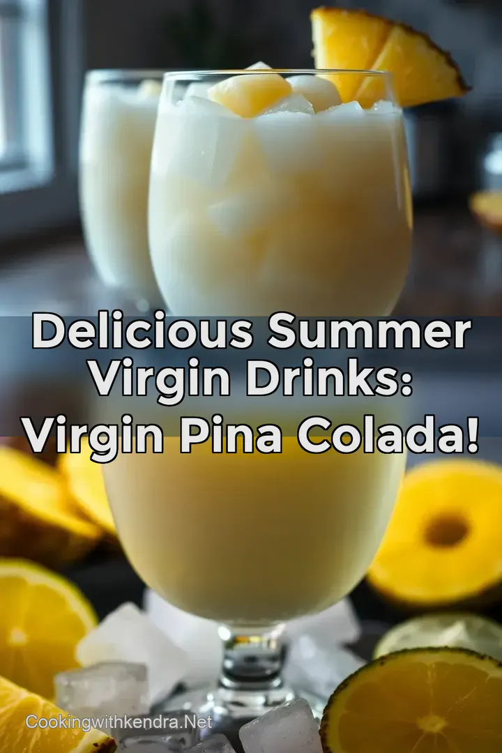 Delicious Summer Virgin Drinks: Virgin Pina Colada!